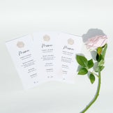 Custom Menu Wedding Card