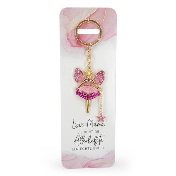Engel Sleutelhanger: Lieve Mama