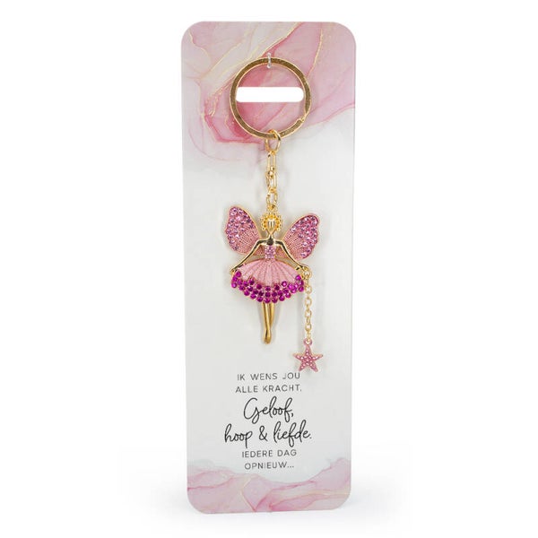 Engel Sleutelhanger: Geloof, Hoop & Liefde