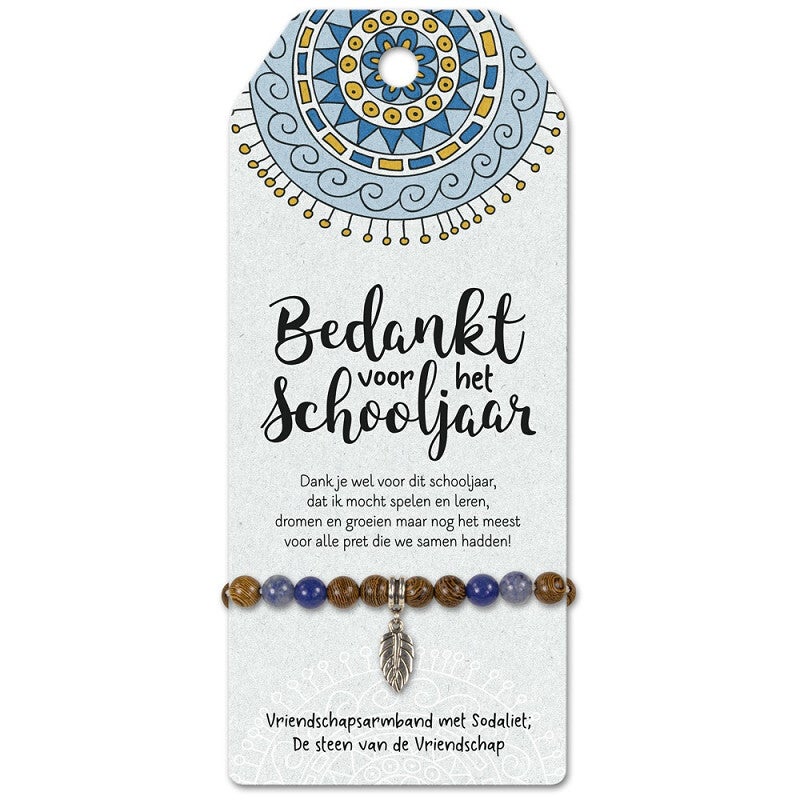 Vriendschapsarmband: Bedankt voor het schooljaar
