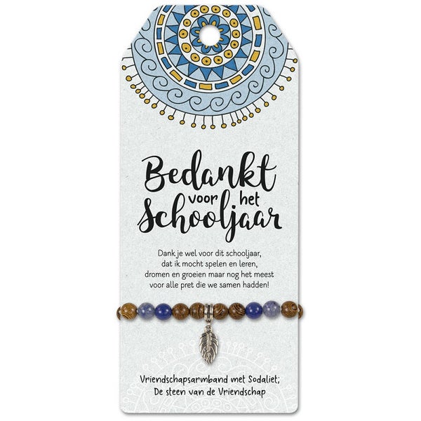 Vriendschapsarmband: Bedankt voor het schooljaar