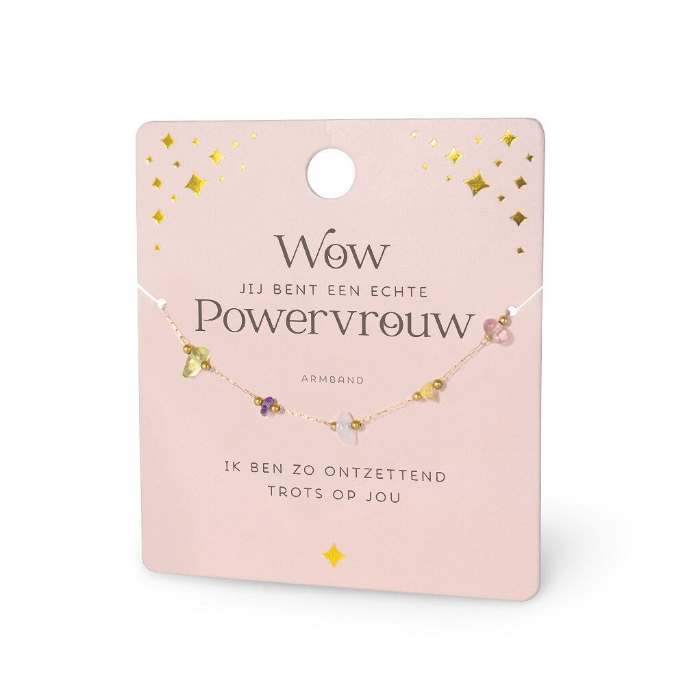 Edelstenen Armband: Powervrouw