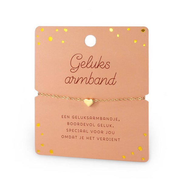 Hart Armband: Geluk