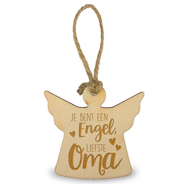 Houten Engeltje: Oma