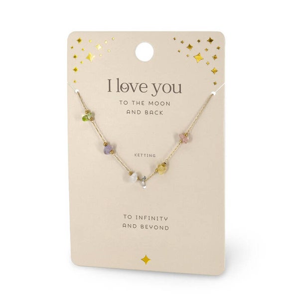 Edelstenen Ketting: I Love You
