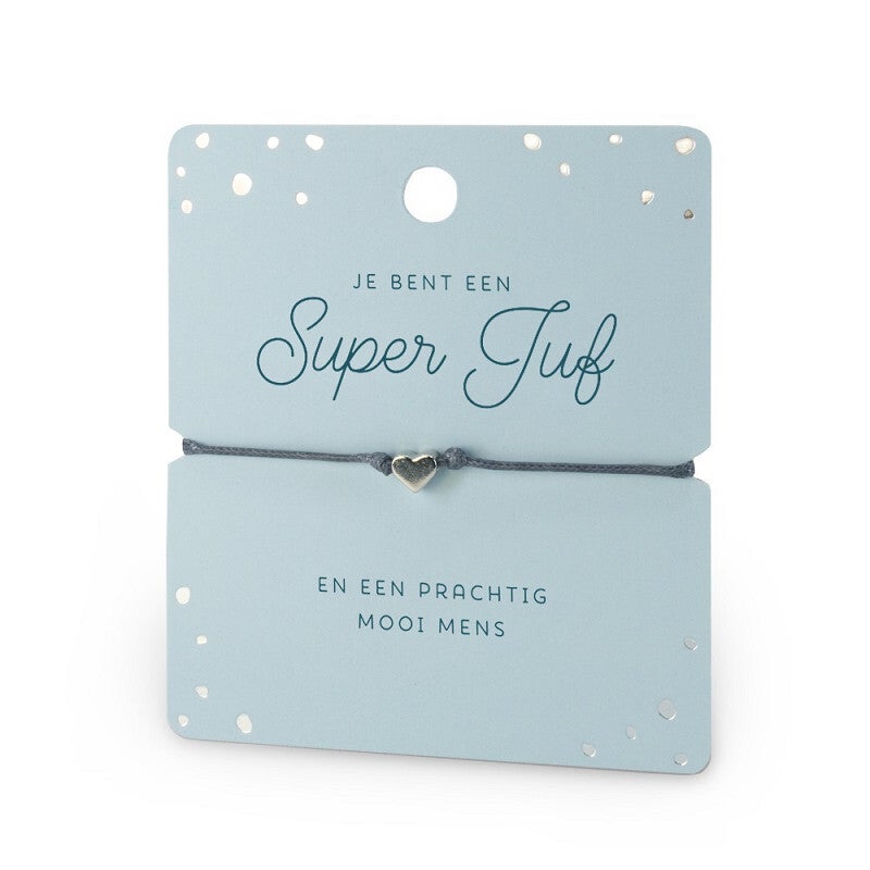 Hart Armband: Super Juf