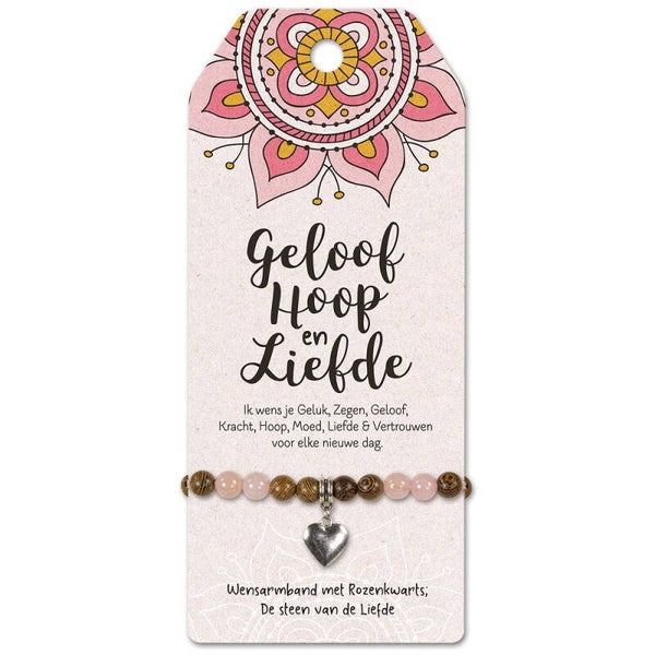 Vriendschapsarmband: Geloof, Hoop en Liefde