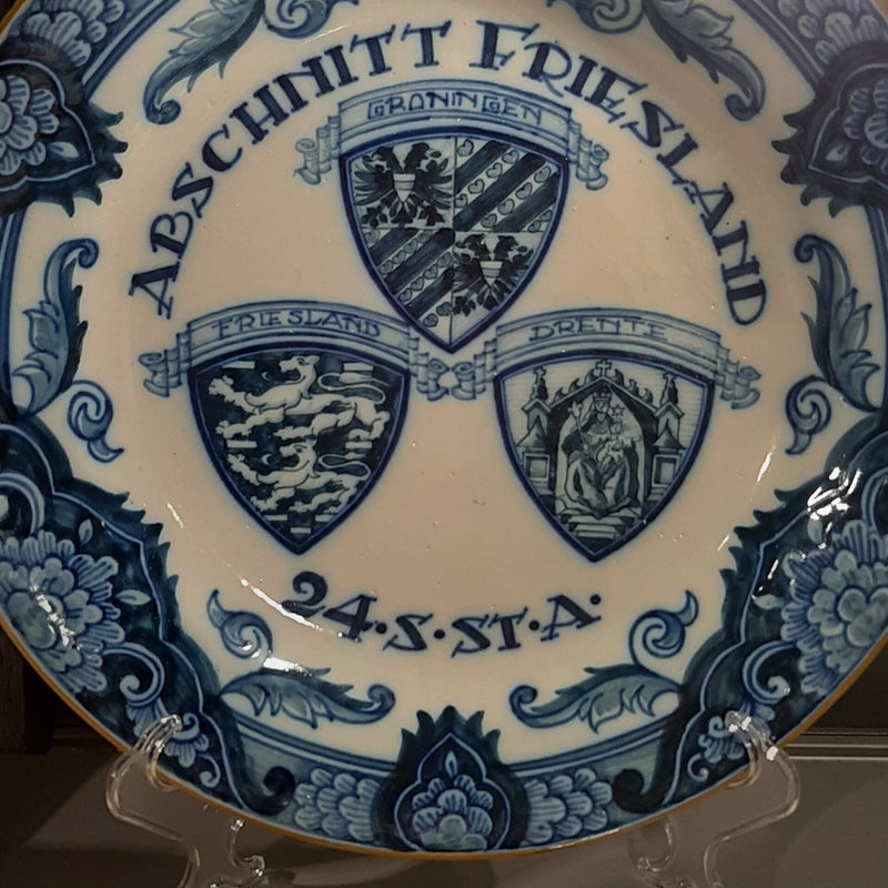 Wandbord 24. Schiffstammabteilung, Groningen, Friesland, Drenthe