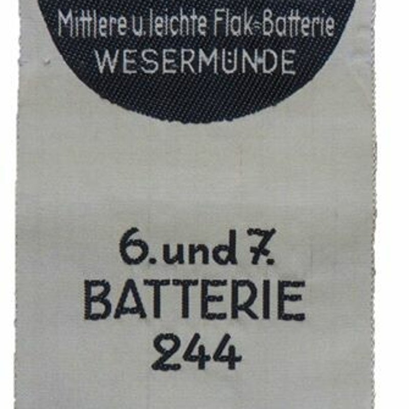 Boekenlegger van de 6. en 7. Batterie van de Marine Flak Abteilung 244