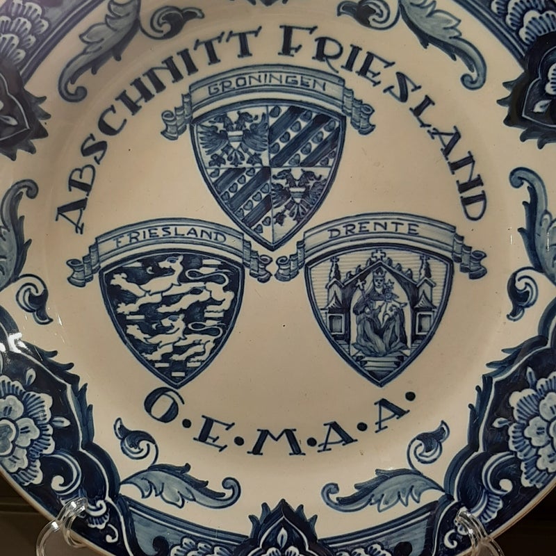 Wandbord 6. Ersatz Marine Artillerie Abteilung, Groningen, Friesland, Drenthe