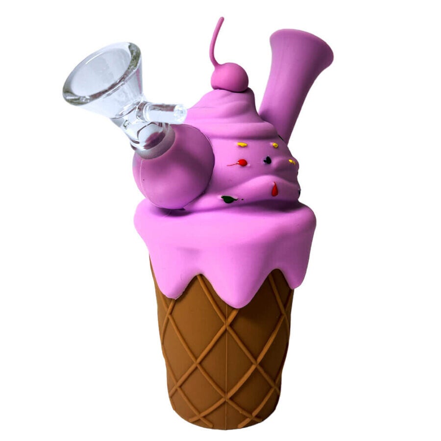 Ice Cream Cone Silicone Pipe 14cm