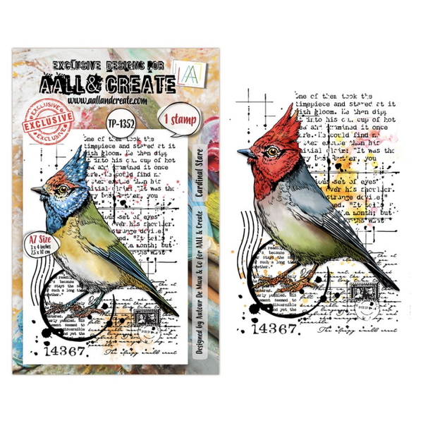 Hearted Nature A7 Stamp Sets Cardinal Stare by Autour De Mwa & Co