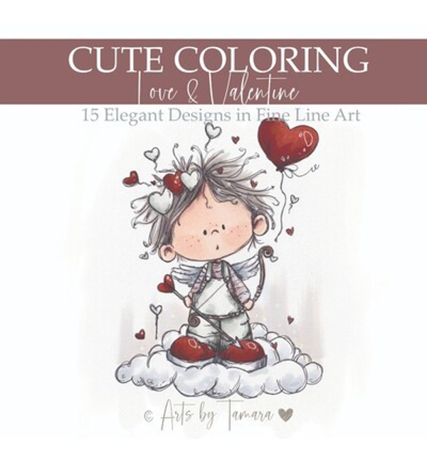 Cute Coloring Love and Valentine