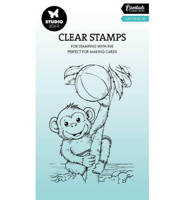 SL Clear Stamps – Catching Up, Monkey Essentials nr. 947