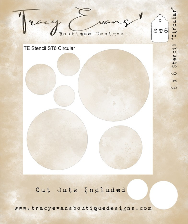 Circular 6x6 Inch Stencil (ST006)