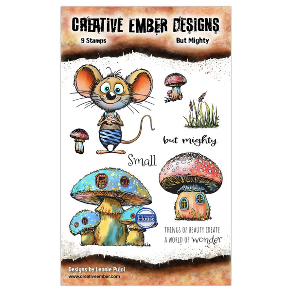 The Travelers A6 Stamp Set But Mighty by Leonie Pujol