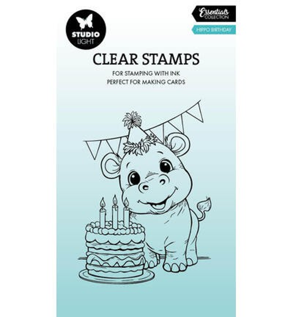 SL Clear Stamps – Hippo Birthday Essentials nr. 950