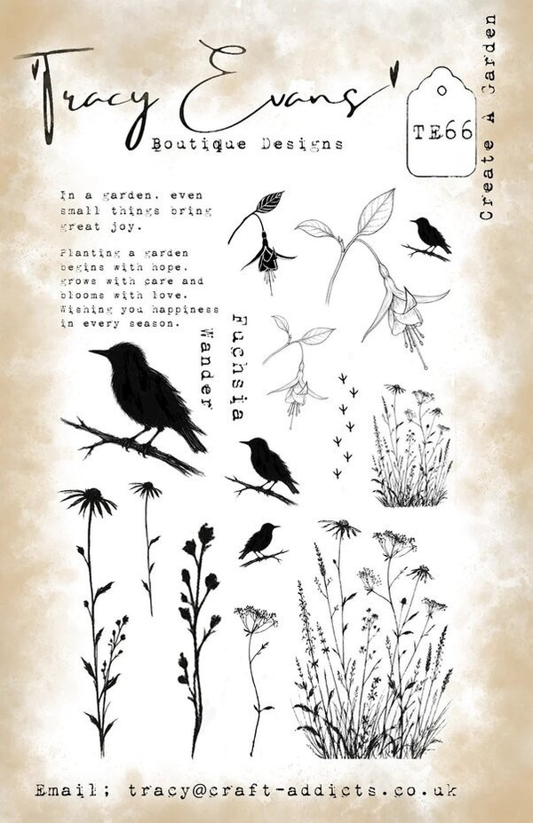 Create A Garden A5 Stamp (TE066)