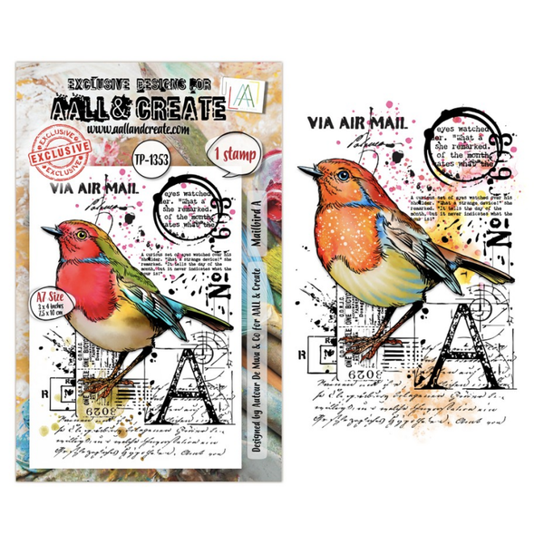 Hearted Nature A7 Stamp Sets Mailbird A by Autour De Mwa & Co