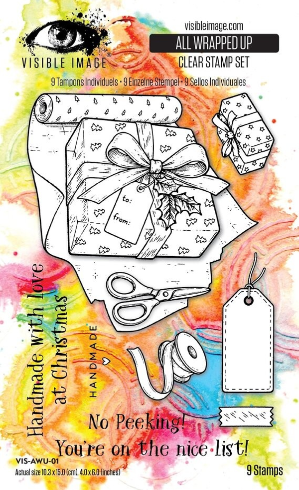 Christmas Wrapped Up 4x6 Inch Stamp Set All Wrapped Up by Mark Alexander
