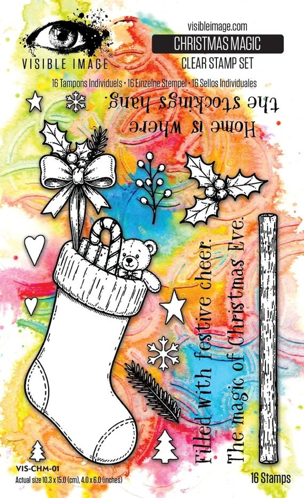 Christmas Wrapped Up 4x6 Inch Stamp Set Christmas Magic by Mark Alexander