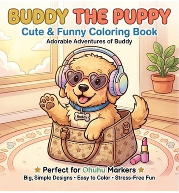 Mini kleurboek – Buddy de puppy