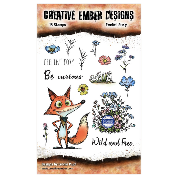 The Travelers A6 Stamp Set Feelin' Foxy by Leonie Pujol
