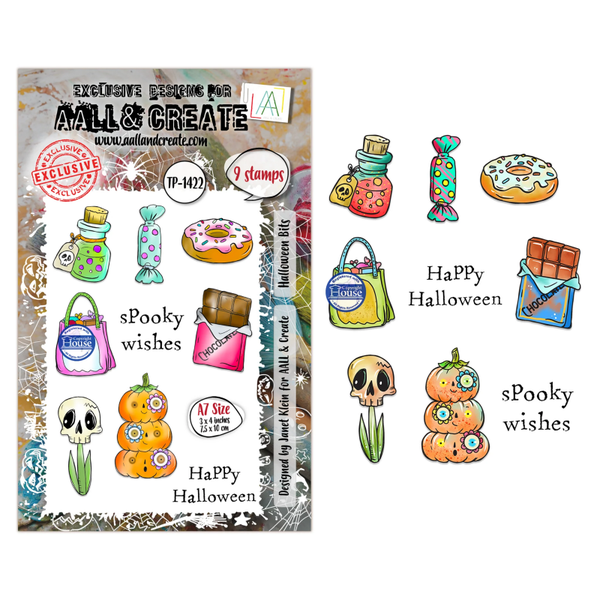 TP-1422 - A7 Stamp Set - Halloween Bits