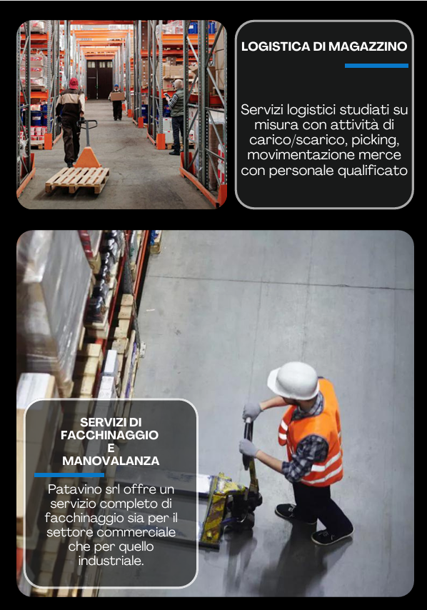 servizi diu facchinaggio Veneto