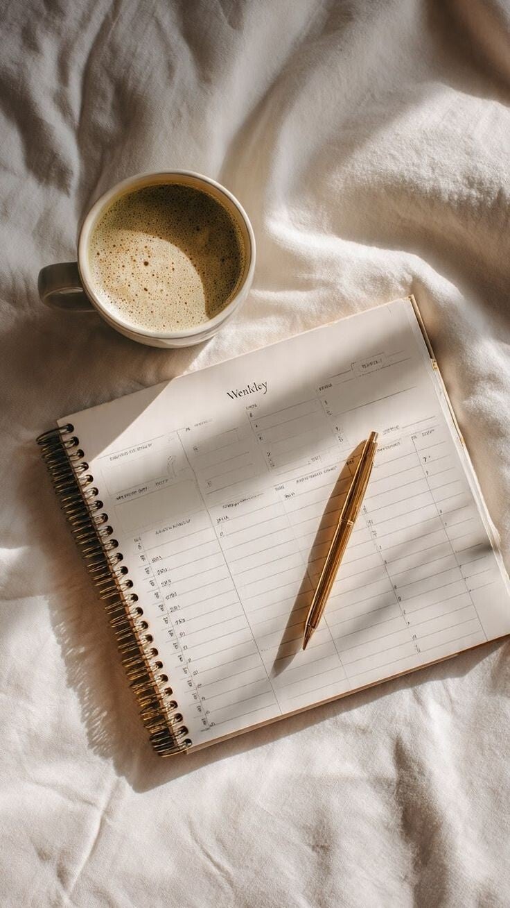 Checklist – Organisation de la semaine avec bébé