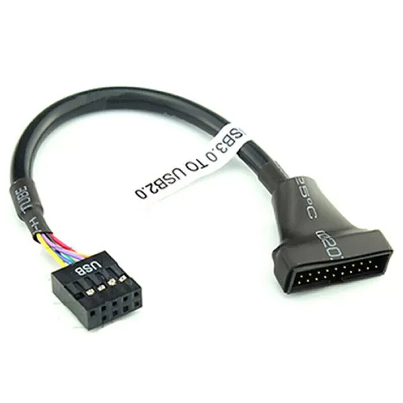 Adapter USB 3.0 auf USB 2.0 9Pin Adapter Kabel intern Blockstecker Mainboard