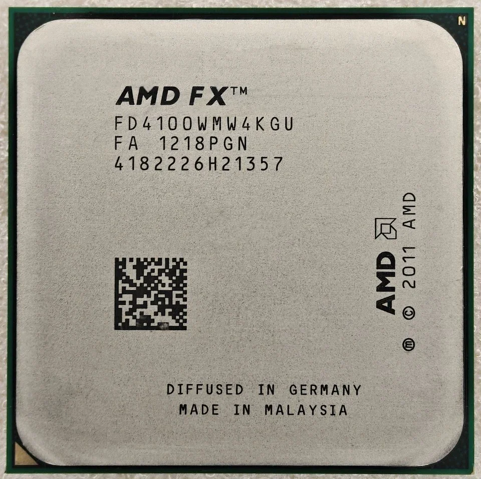 AMD FX FX-4100 4x 3.60GHz FD4100WMW4KGU CPU Prozessor Sockel AM3+ 4C/4T