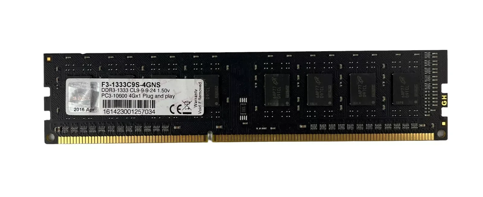 G.Skill 4GB (1x4GB) F3-1333C9S-4GNS DDR3-1333 MHz PC3-10600U