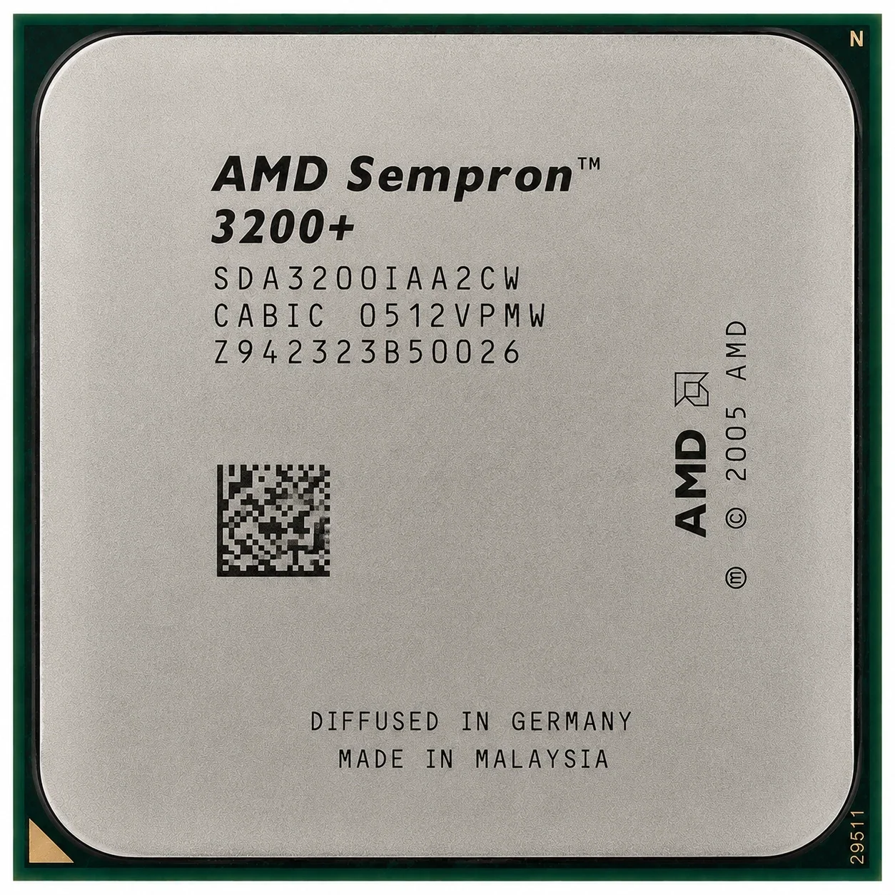 AMD Sempron 3200+ 1.8GHz SDA3200IAA2CW CPU Prozessor Sockel AM2 1C/1T