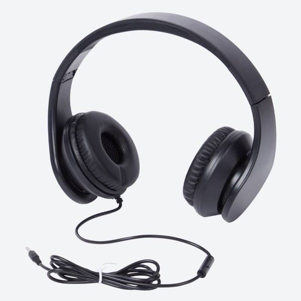 PC Office Büro Kopfhörer Musik Faltbar Schwarz / Weiß AUX