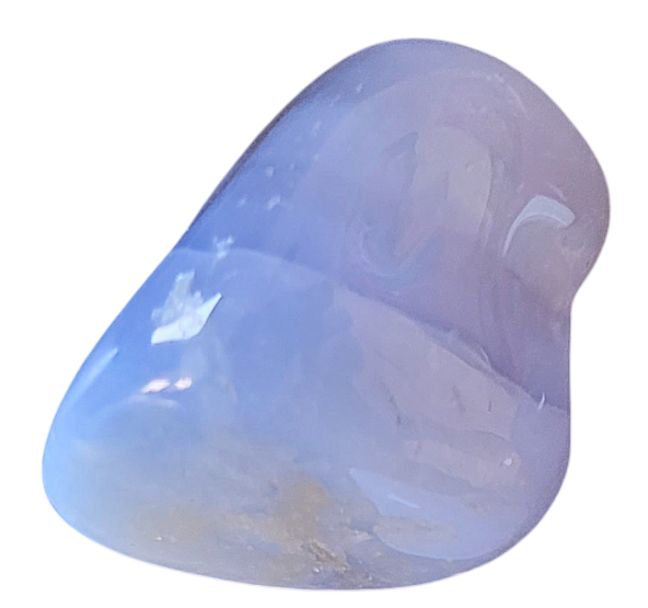 Pierre Roulée Calcédoine bleue