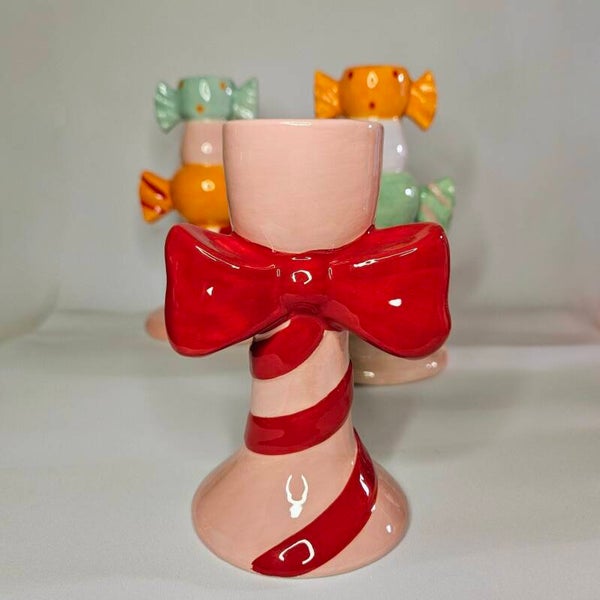 Kandelaar stripes en bow