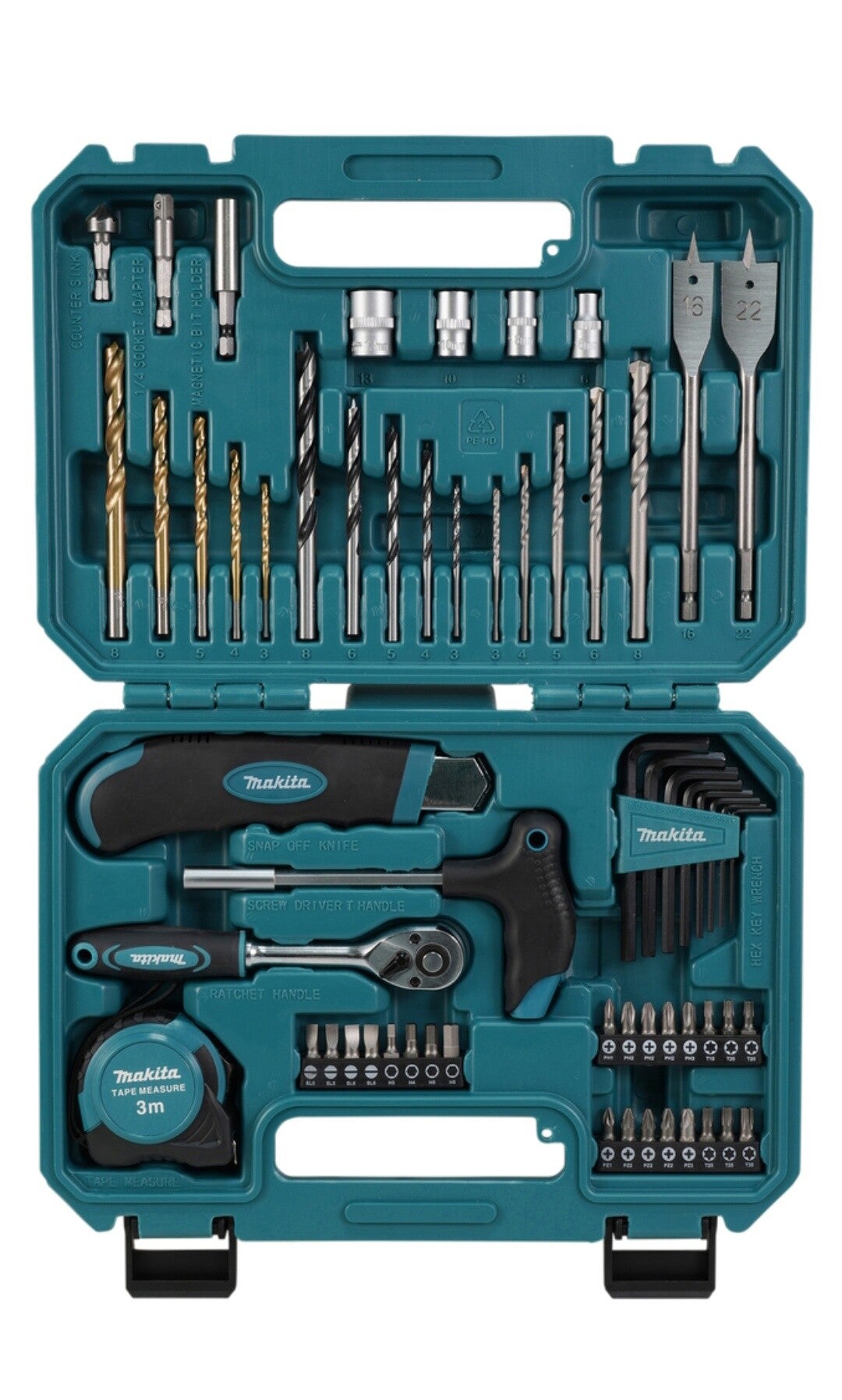 Makita Bohrer / Bit Set 60tlg. E-15095