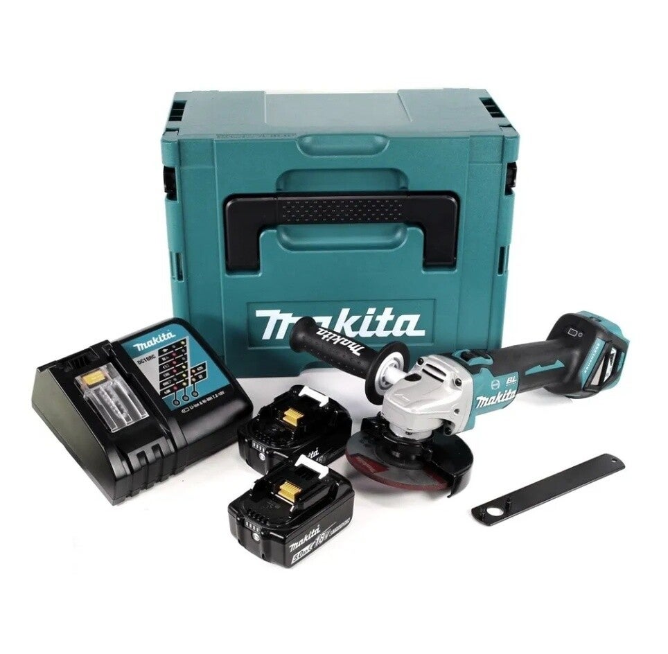Makita Akku Winkelschleifer Set DGA513RTJ 18V LXT