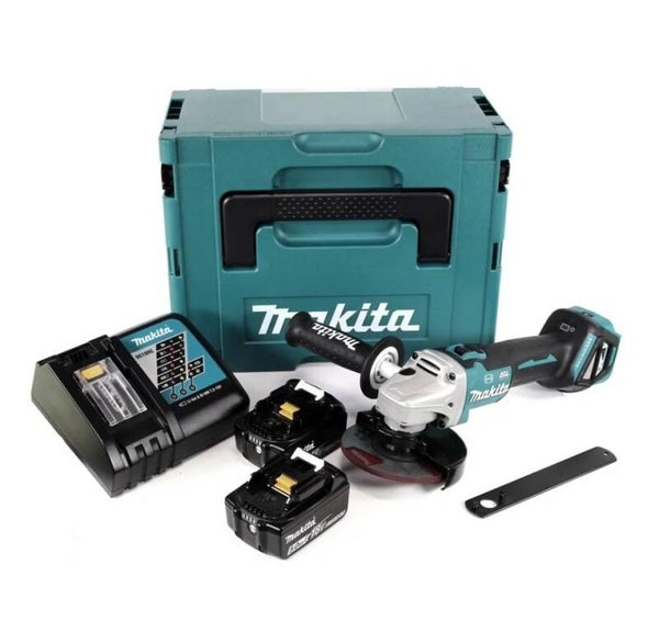 Makita Akku Winkelschleifer Set DGA513RTJ 18V LXT