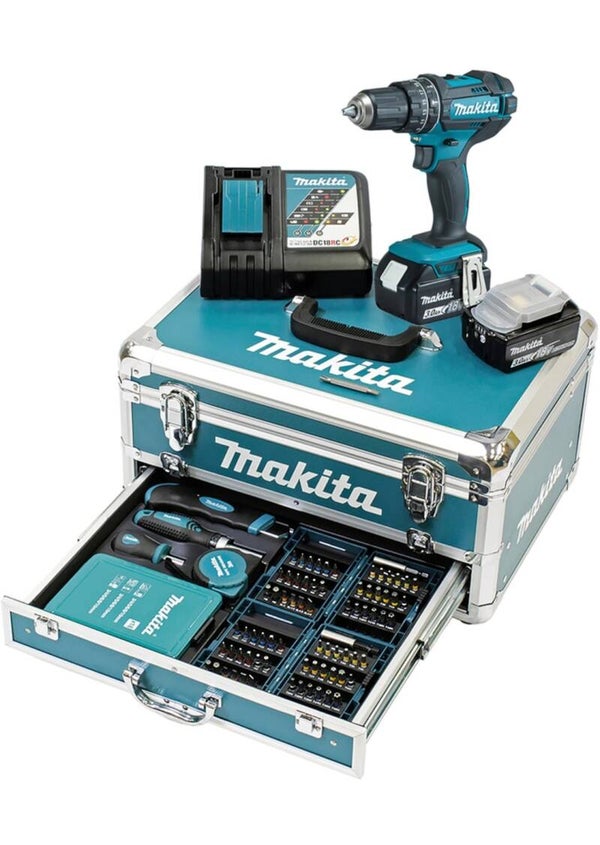 Makita Akku Schrauber Set DHP482RFX9 18V LXT