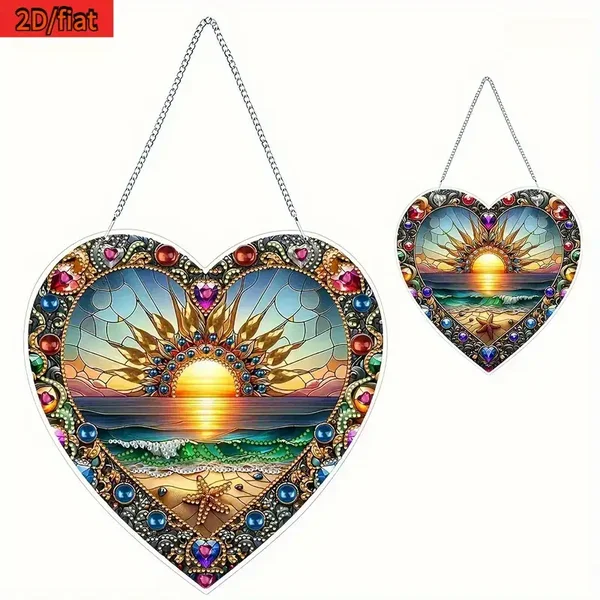 Fensterbild Sonnenaufgang