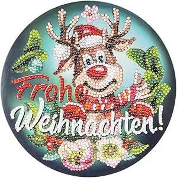 Fensterbild Rentier Rudolf