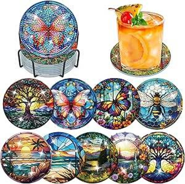 Kaffee - Teetassen Untersetzer Natur Setpreis