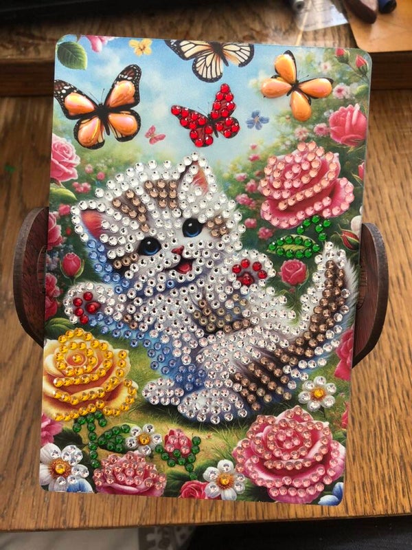 Dreh Schminkspiegel Gartenkatze oder Hund Stückpreis