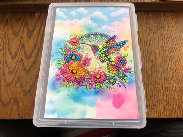 Aufbewahrungsbox Blume Vogel
