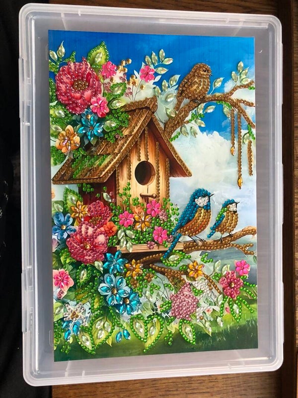 Aufbewahrungsbox Vogelhaus
