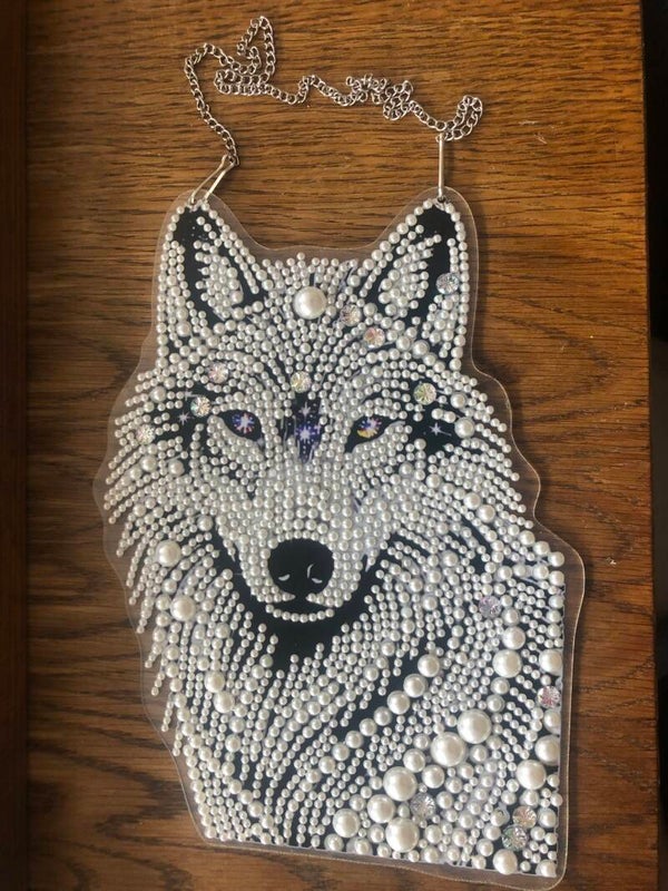 Fensterbild Wolf
