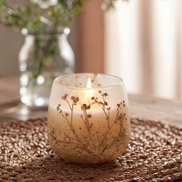 Wildlight Woods - Velas en tarro de vidrio floral - Mediano