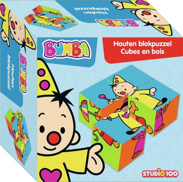 Bumba Houten Blokpuzzel, 4st